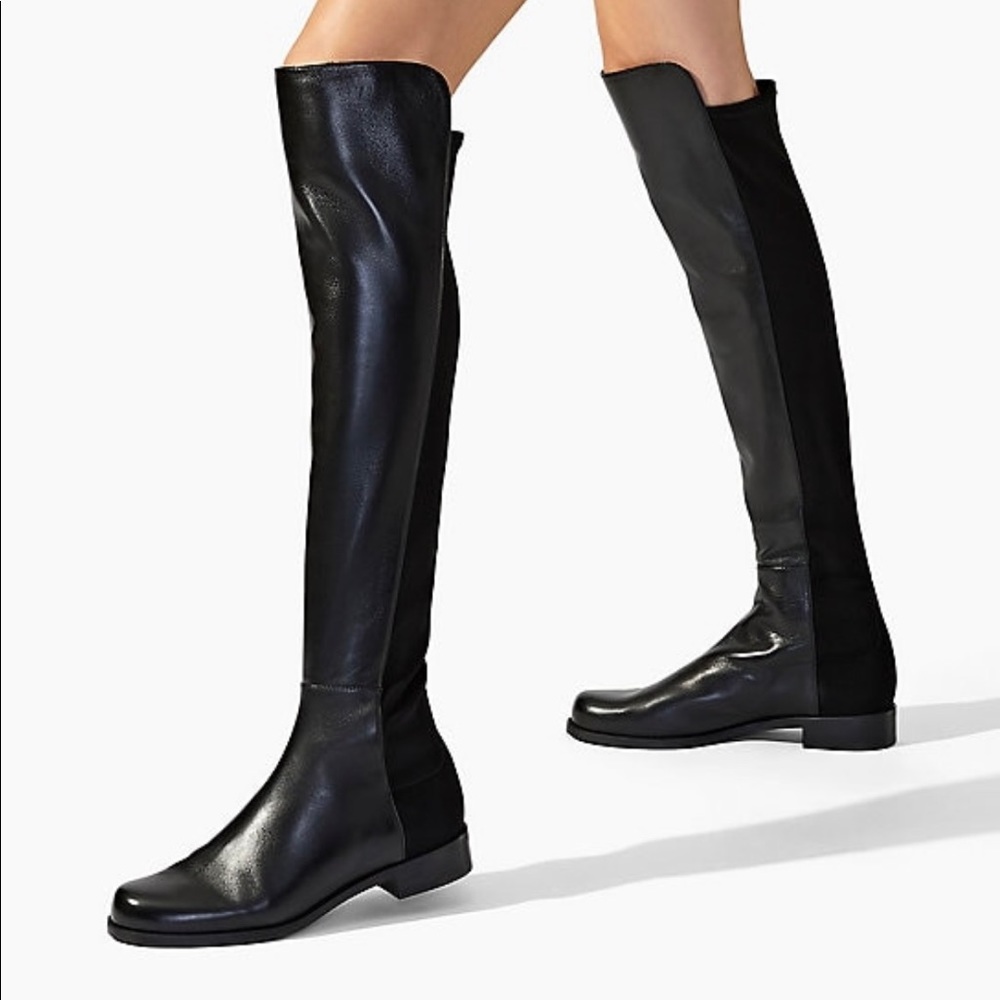 Stuart Weitzman 5050 knee high black boots 6.5 6 1/2